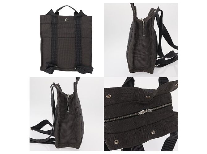 Zaino Hermès Her Line A Dos MM Grigio - vista 3
