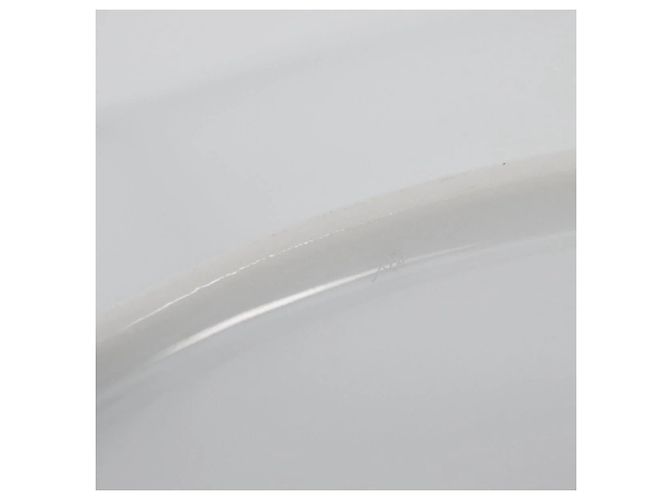 Piatto H Deco Hermès in ceramica bianca e nera Bianco - vista 7