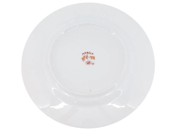Hermès Hermes Africa Plate Pottery White Yellow Orange - view 2