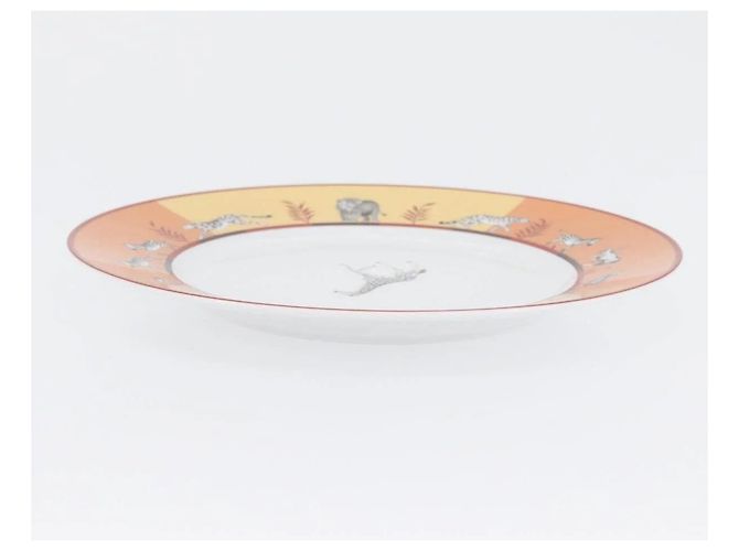 Hermès Hermes Africa Plate Pottery White Yellow Orange - view 7