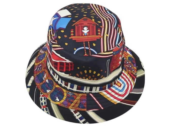 Hermès Hermes Hat Silk Multicolor Multiple colors - view 2