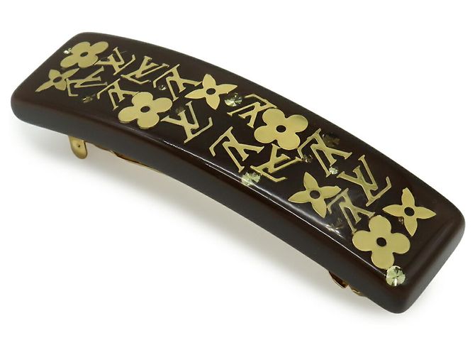 Fermaglio per capelli Inclusion Louis Vuitton D'oro Marrone scuro - vista 2