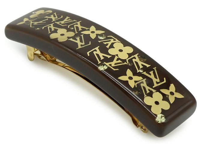 Fermaglio per capelli Inclusion Louis Vuitton D'oro Marrone scuro - vista 3