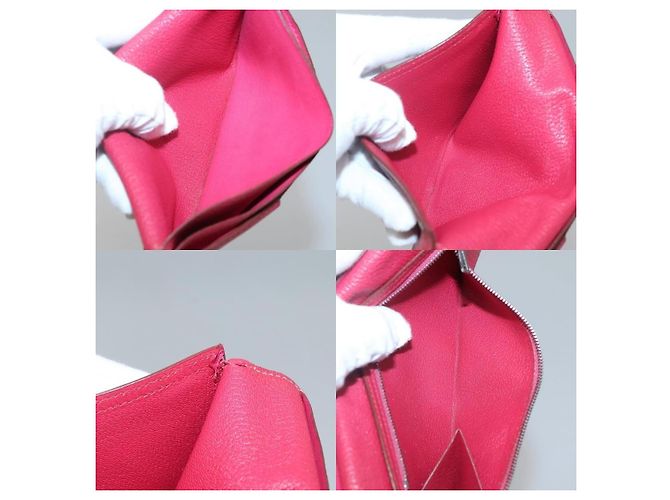 Hermès Carteira de couro Hermes Kelly Vermelho - vista 7