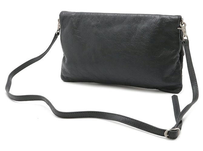 Borsa clutch gigante Balenciaga Grigio antracite - vista 3