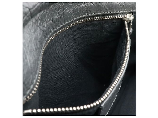 Borsa clutch gigante Balenciaga Grigio antracite - vista 8