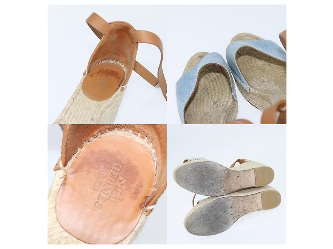 Scarpe Espadrilles Tipoli Hermès Beige - vista 4