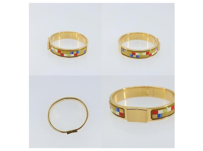 Hermès Bracciale Bangle Click Crack in metallo multicolore Hermes - vista 3