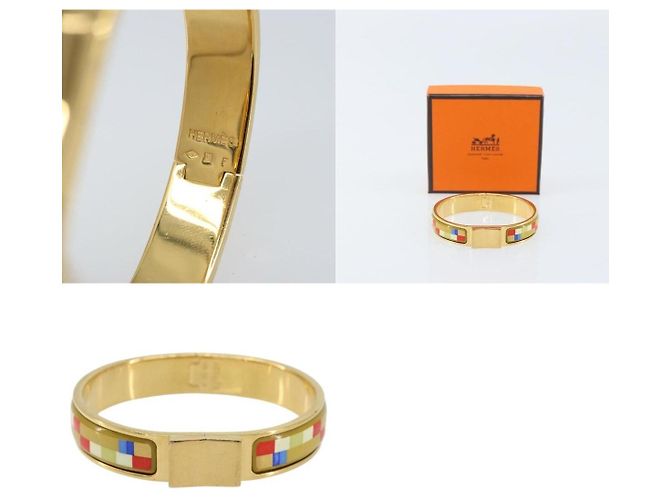 Hermès Bracciale Bangle Click Crack in metallo multicolore Hermes - vista 5