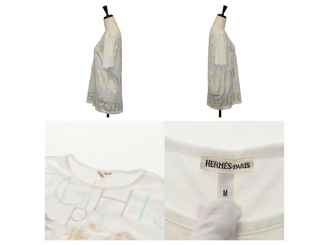 Hermès T-shirt a maniche corte Hermes Margiela Period Bianco - vista 3