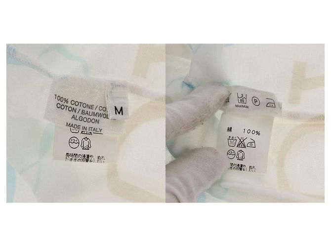 Hermès T-shirt a maniche corte Hermes Margiela Period Bianco - vista 5