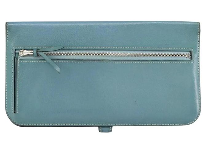 Cartera Larga Dogon de Hermès Azul - vista 2
