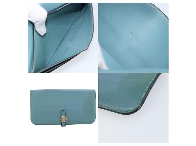 Cartera Larga Dogon de Hermès Azul - vista 5