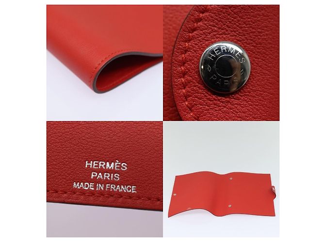 Hermès Hermes Yuris GM Note Cover Leather Red - view 4