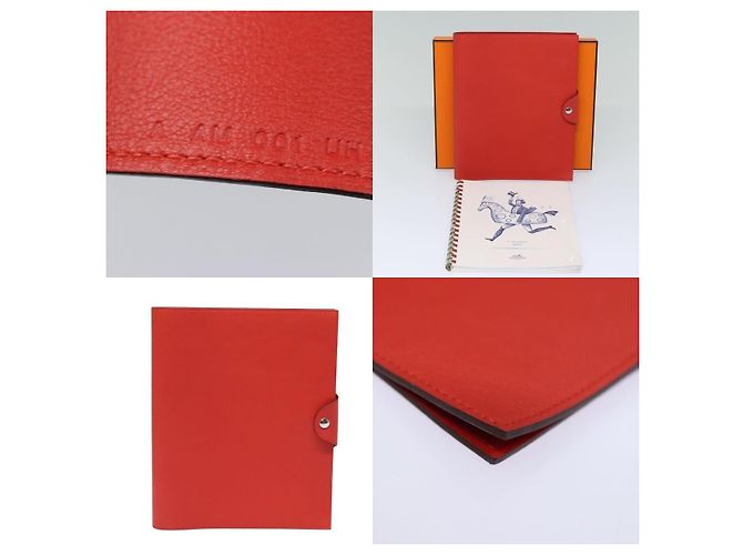 Hermès Hermes Yuris GM Note Cover Leather Red - view 5