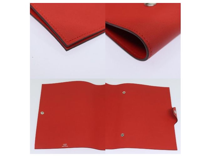 Hermès Hermes Yuris GM Note Cover Leather Red - view 6