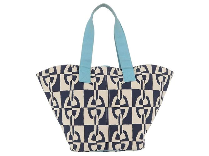 Borsa Tote Panier Plage PM di Hermès Blu - vista 2