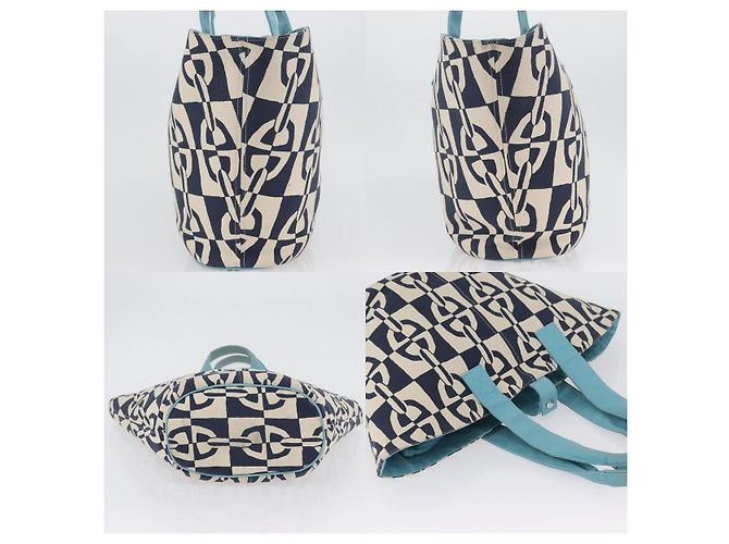 Borsa Tote Panier Plage PM di Hermès Blu - vista 3