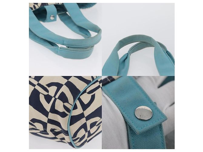 Borsa Tote Panier Plage PM di Hermès Blu - vista 4