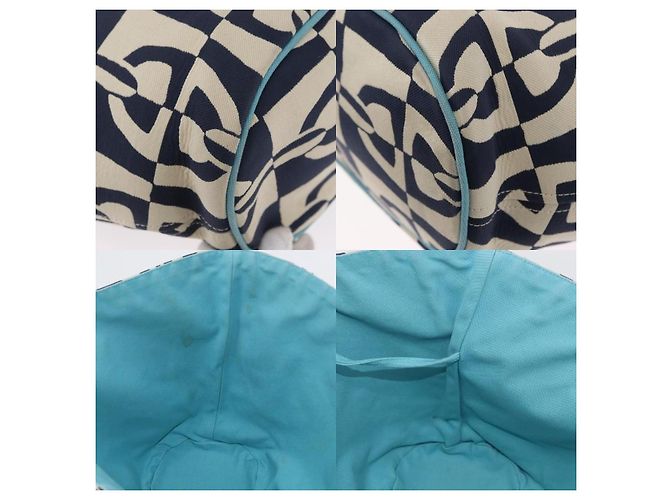 Borsa Tote Panier Plage PM di Hermès Blu - vista 6