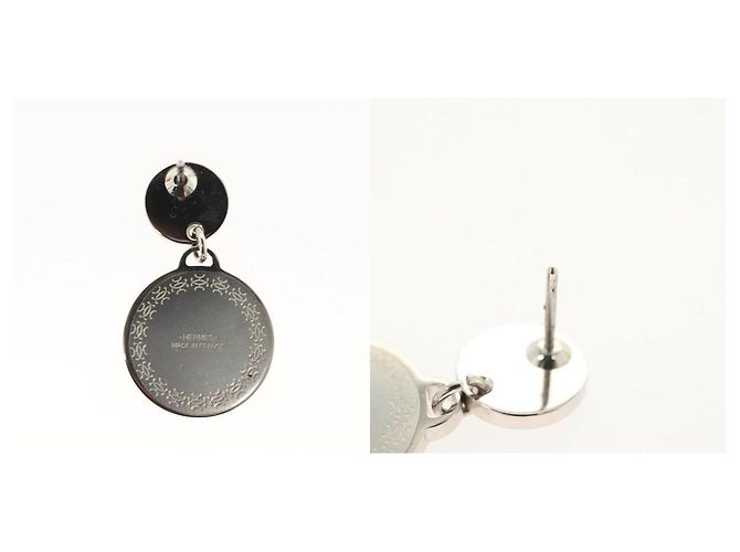 Hermès Pendiente Hermes Pierce Plata - vista 4