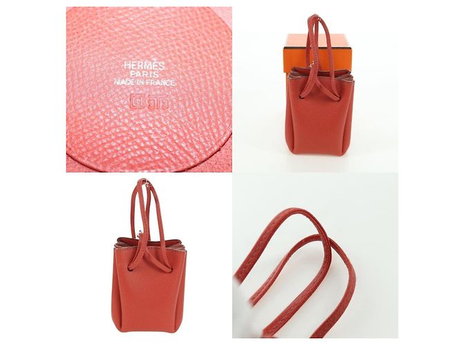 Hermès Vespa Pouch Red Leather - view 5