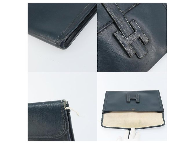 Borsa Clutch Birkin di Hermès Blu - vista 4