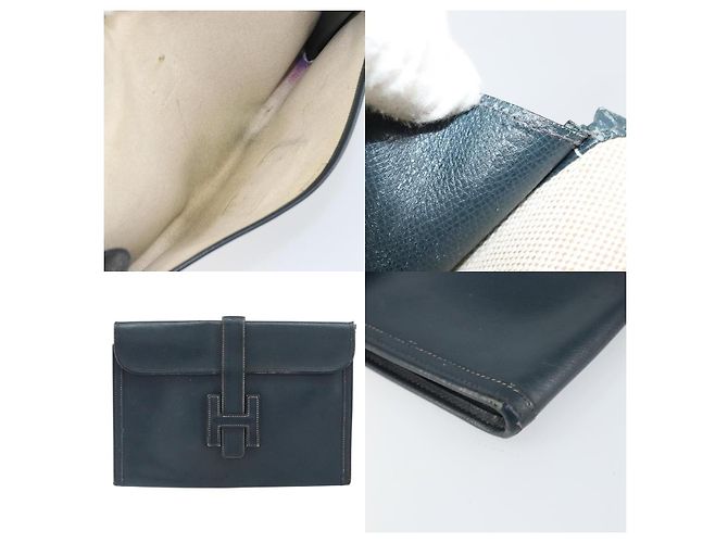 Borsa Clutch Birkin di Hermès Blu - vista 5