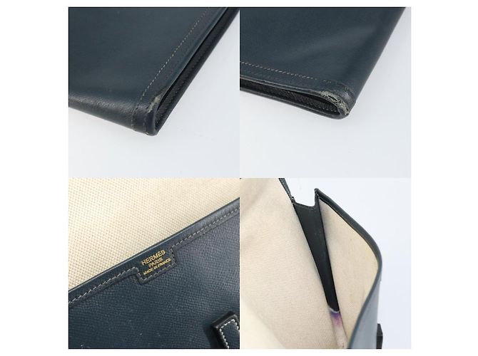 Borsa Clutch Birkin di Hermès Blu - vista 6