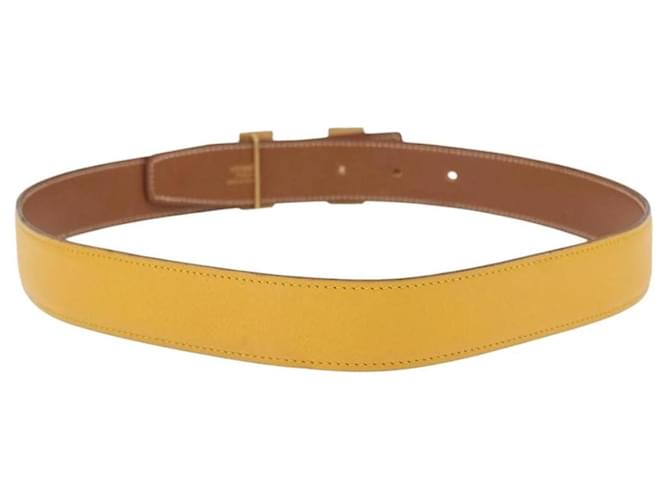 Cinturón Hermès Constance 75 Amarillo - vista 2
