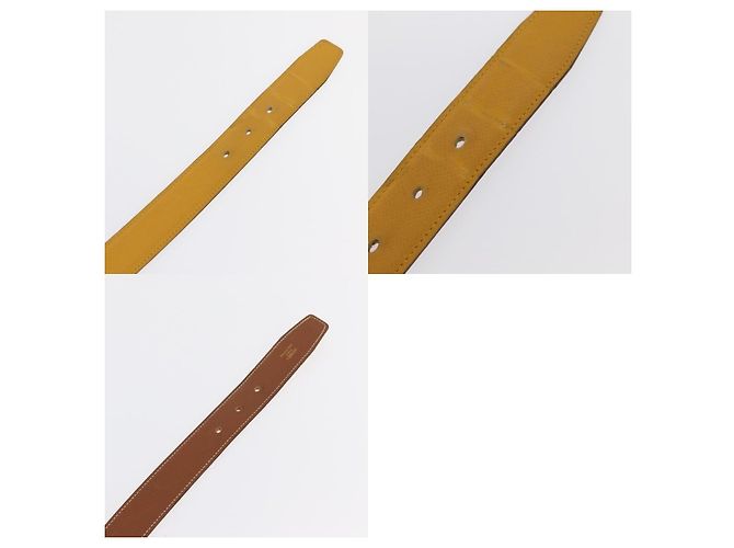 Cinturón Hermès Constance 75 Amarillo - vista 4