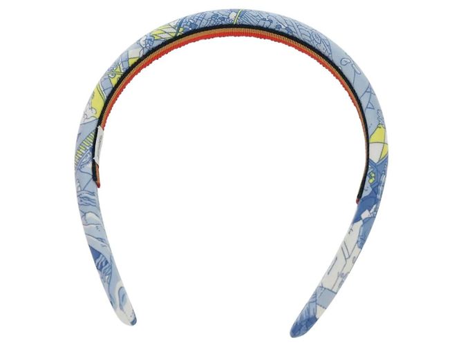 Hermès Fascia per capelli Hermes Elsa Katyusha Blu - vista 2