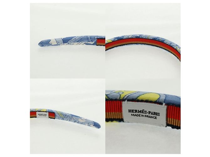 Hermès Fascia per capelli Hermes Elsa Katyusha Blu - vista 4