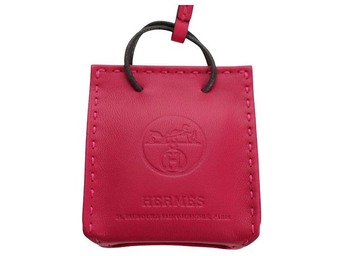Charm Birkin Hermès in pelle rosa - vista 2