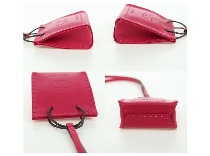 Charm Birkin Hermès in pelle rosa - vista 4