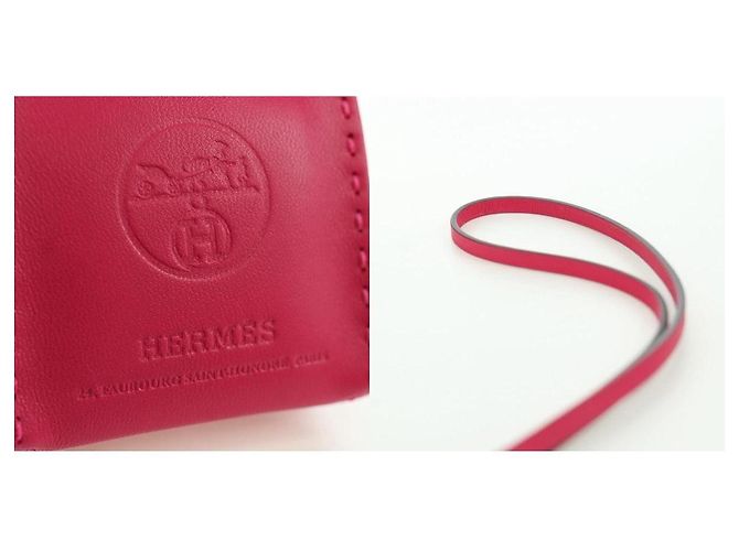 Charm Birkin Hermès in pelle rosa - vista 5