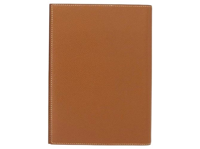 Cubierta de planificador diario GM Epsom de Hermès Castaño - vista 2