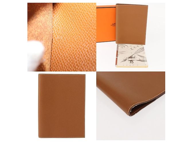 Cubierta de planificador diario GM Epsom de Hermès Castaño - vista 5