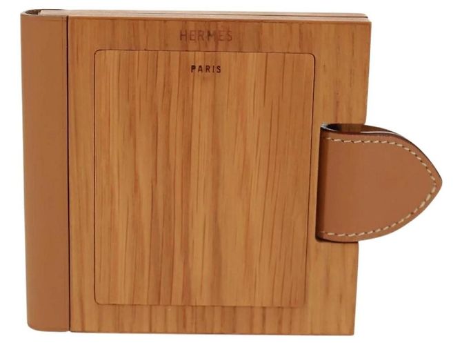 Hermès Bilderrahmen aus Holz in Beige - Ansicht 2
