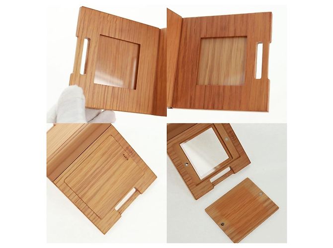 Hermès Bilderrahmen aus Holz in Beige - Ansicht 4