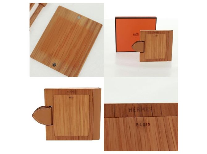 Hermès Bilderrahmen aus Holz in Beige - Ansicht 5