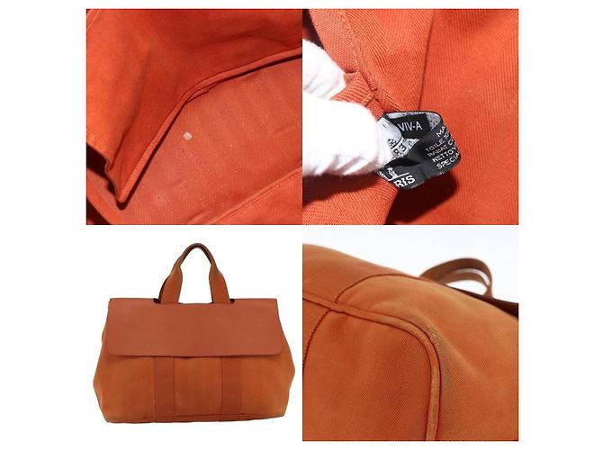 Borsa Hermès Valparaiso MM Arancione - vista 5