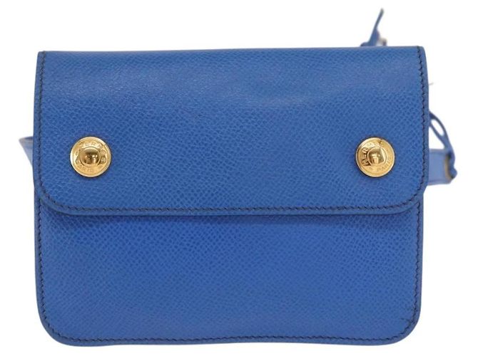 Borsa a Spalla Pochette Courchevel Hermès Blu - vista 2