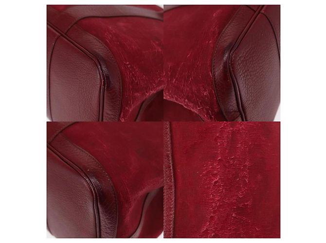 Borsa Hermès Garden Party MM Rosso - vista 5