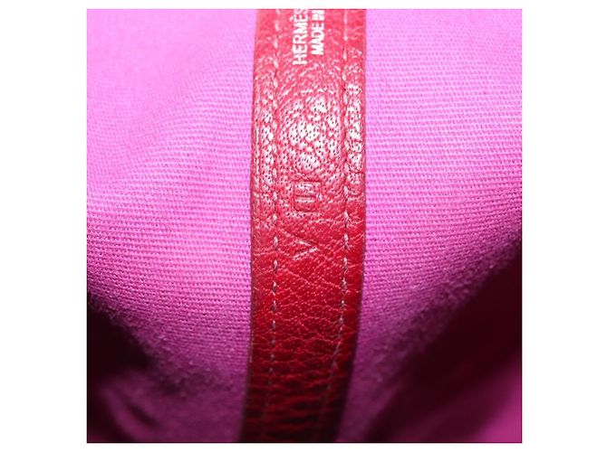 Borsa Hermès Garden Party MM Rosso - vista 7