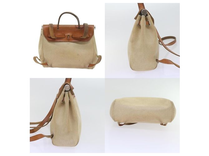 Zaino Hermès Birkin Beige - vista 3