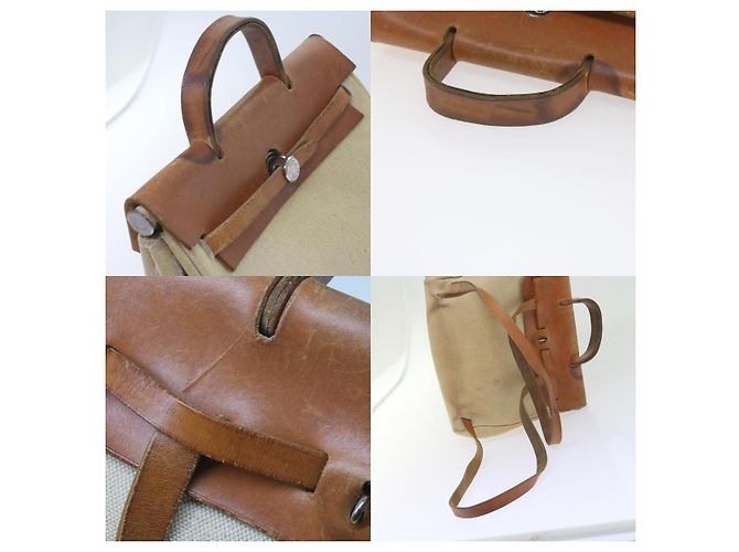Zaino Hermès Birkin Beige - vista 4