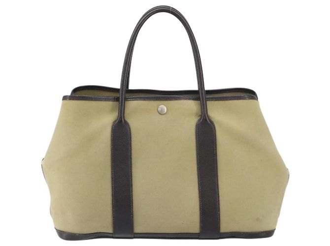 Borsa Tote Garden Party MM Ash Tower di Hermès Beige - vista 2