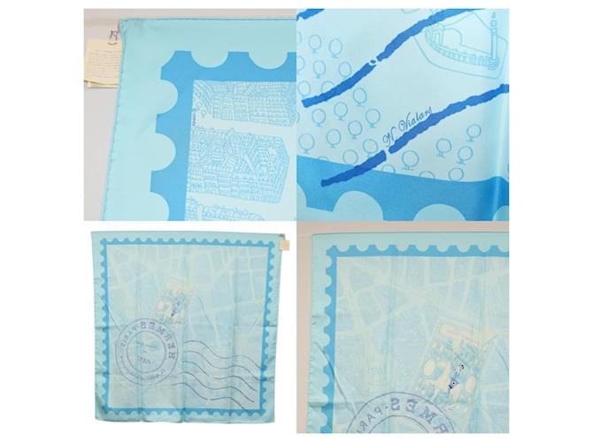 Sciarpa Hermès Carré 90 Blu - vista 5