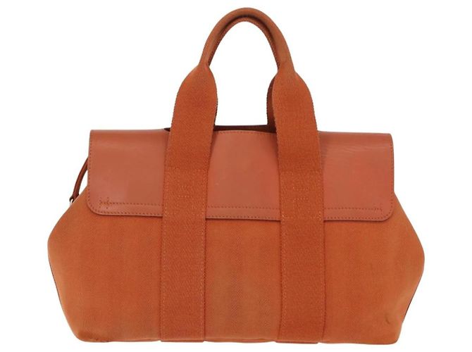 Borsa Tote PM Valparaiso di Hermès Arancione - vista 2